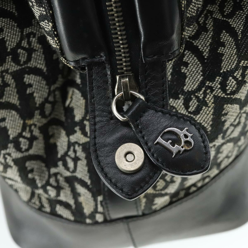 【日本直送】Christian Dior Trotter帆布波士頓包 黑色銀色 正品 ka2203V-8