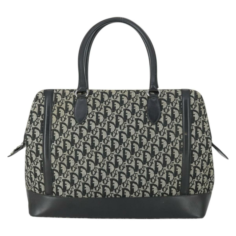 【日本直送】Christian Dior Trotter帆布波士頓包 黑色銀色 正品 ka2203V-12