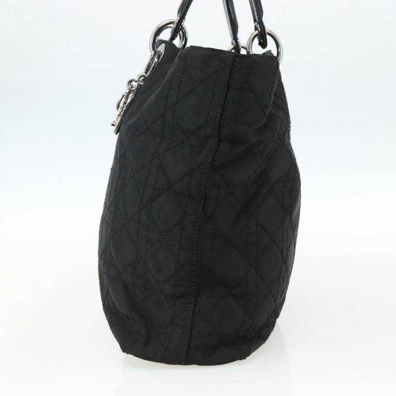 【日本直送】Christian Dior Lady Dior 手提包 尼龍 黑色 銀色 正品 ep13131-3