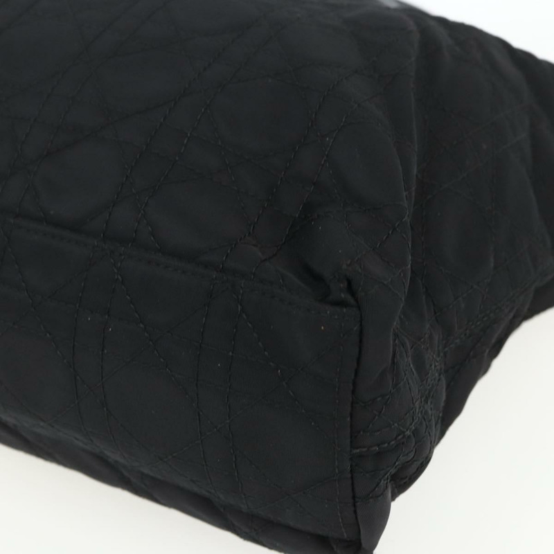 【日本直送】Christian Dior Lady Dior 手提包 尼龍 黑色 銀色 正品 ep13131-8