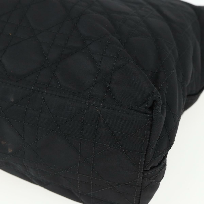 【日本直送】Christian Dior Lady Dior 手提包 尼龍 黑色 銀色 正品 ep13131-14