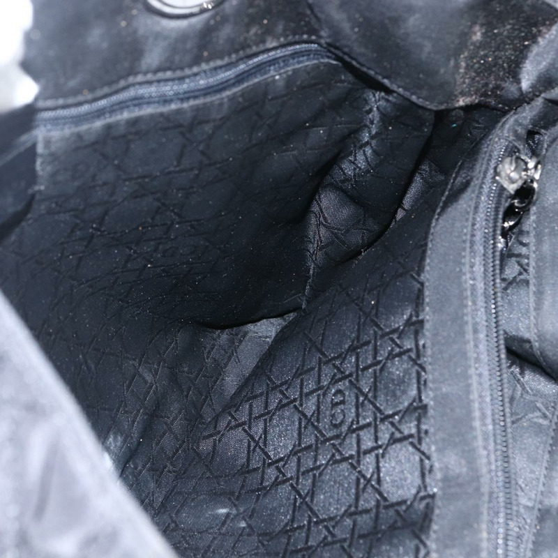 【日本直送】Christian Dior Lady Dior 手提包 尼龍 黑色 銀色 正品 ep13131-18