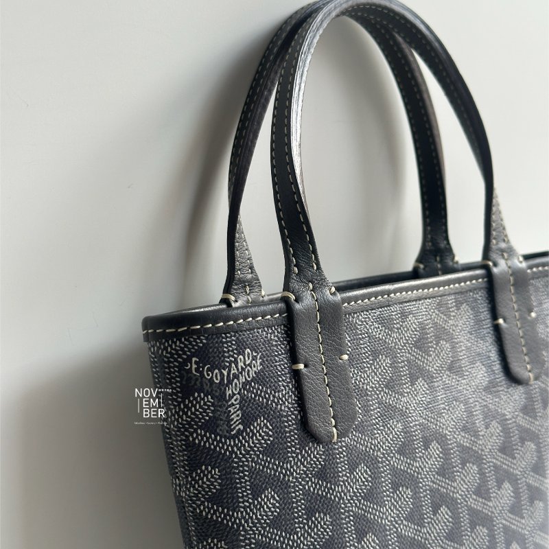 98新🩶 Goyard 戈雅 Poitiers PM Bag 灰-5