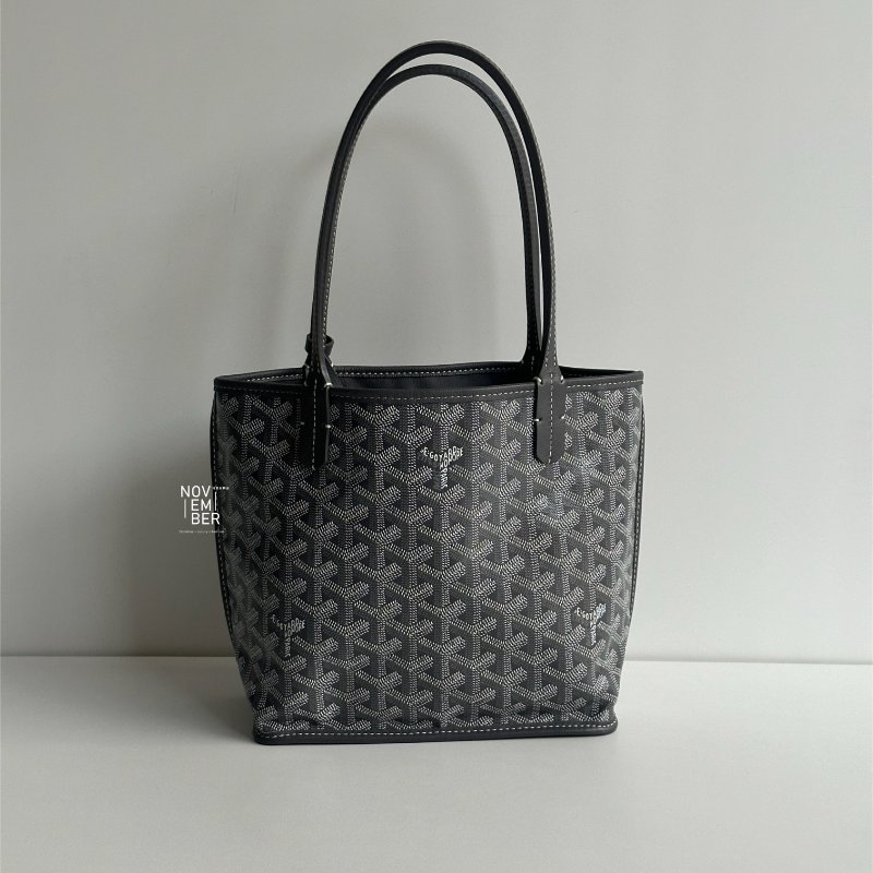 99新🆕 Goyard 戈雅 mini tote bag 灰色 (手繪向日葵與法鬥)-5