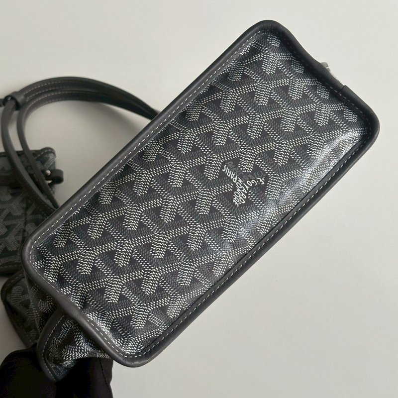 99新🆕 Goyard 戈雅 mini tote bag 灰色 (手繪向日葵與法鬥)-15