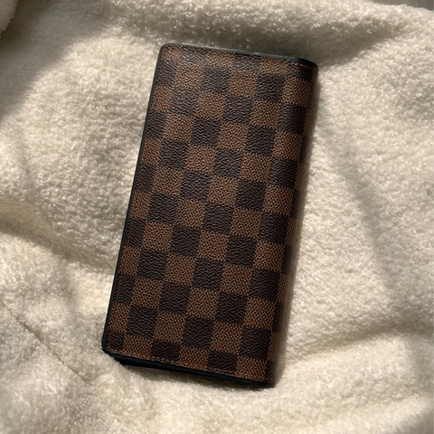 Lv棋盤格長夾 🔹內裏少見深藍拼接