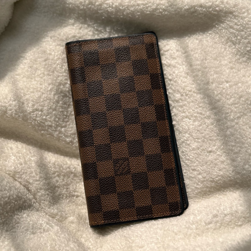 Lv棋盤格長夾 🔹內裏少見深藍拼接-1