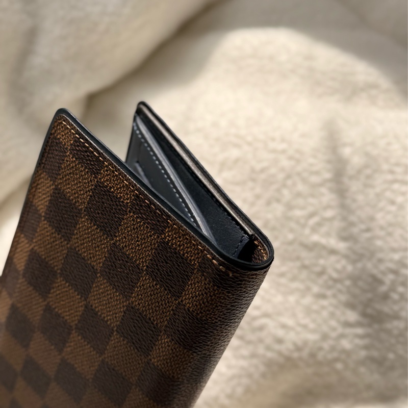 Lv棋盤格長夾 🔹內裏少見深藍拼接-7