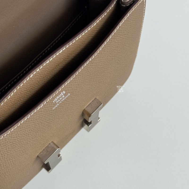 99新🆕 Hermès 愛馬仕 Mini Constance 大象灰色銀釦-3