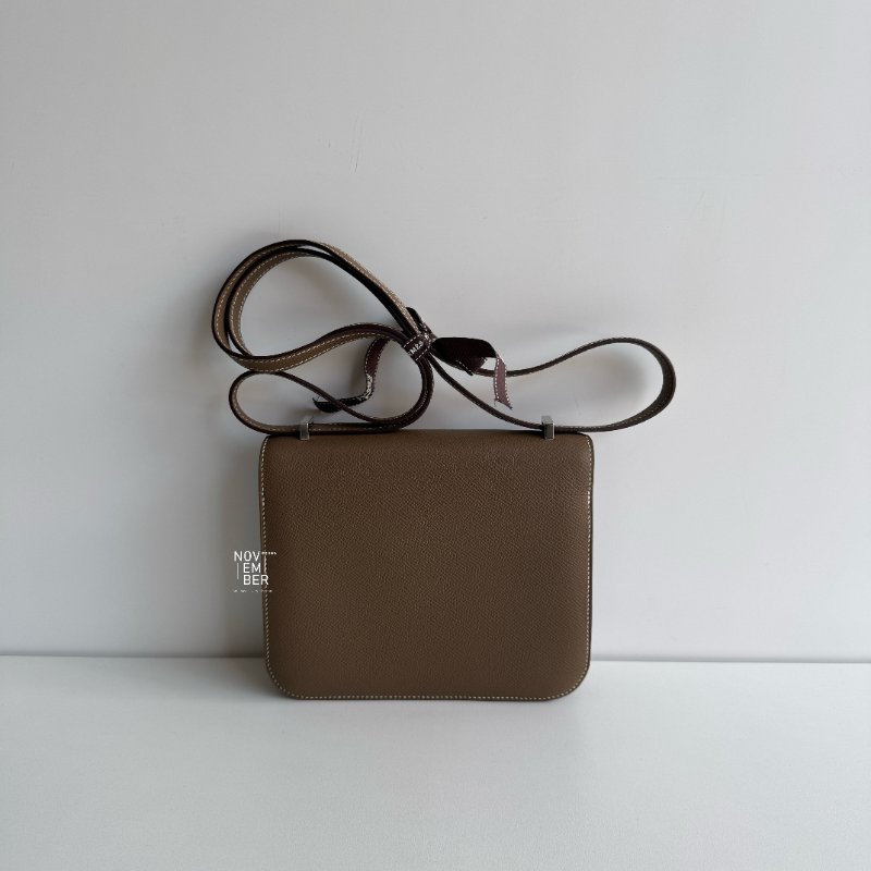 99新🆕 Hermès 愛馬仕 Mini Constance 大象灰色銀釦-5