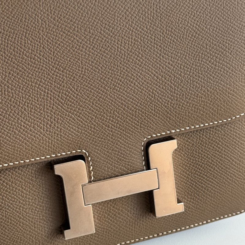 99新🆕 Hermès 愛馬仕 Mini Constance 大象灰色銀釦-6