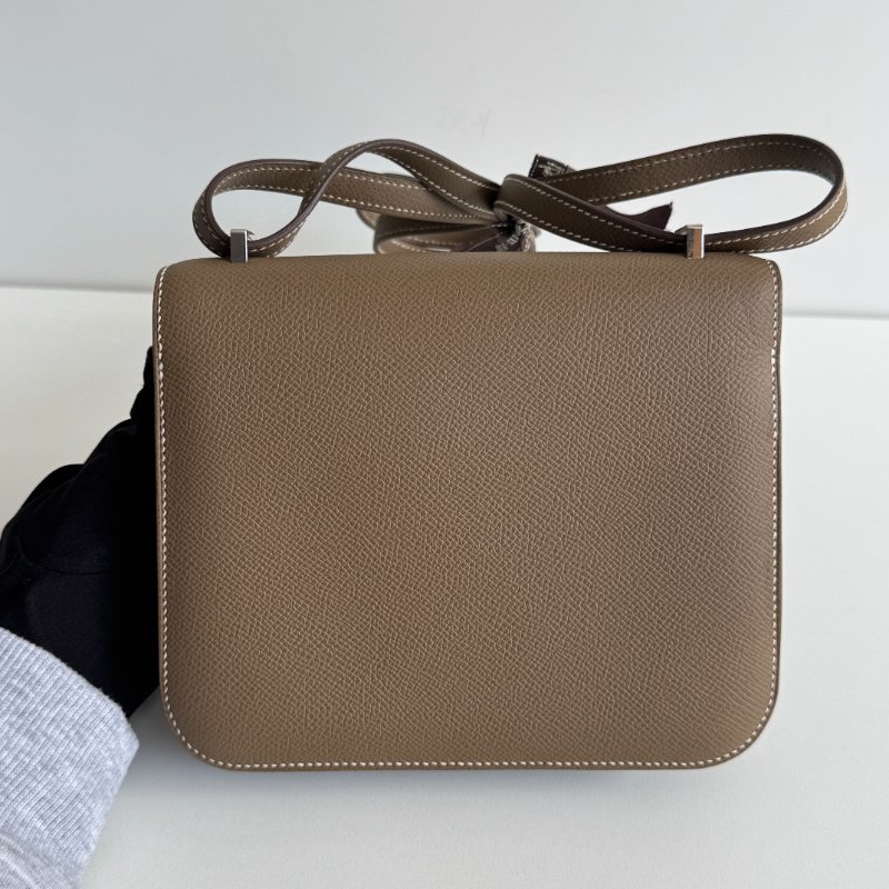 99新🆕 Hermès 愛馬仕 Mini Constance 大象灰色銀釦-9