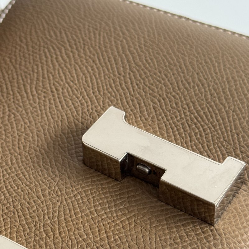 99新🆕 Hermès 愛馬仕 Mini Constance 大象灰色銀釦-10