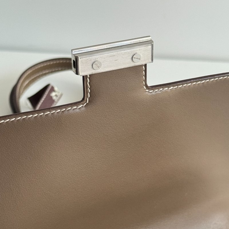 99新🆕 Hermès 愛馬仕 Mini Constance 大象灰色銀釦-13