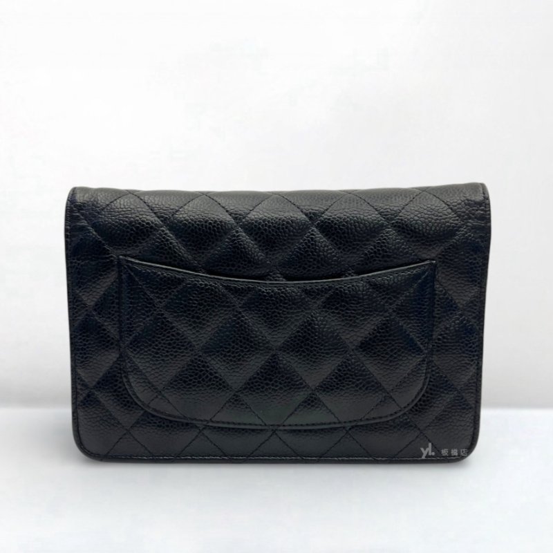 S5277-CHANEL 黑荔枝金扣WOC A33814-3