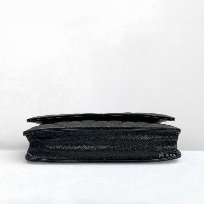 S5277-CHANEL 黑荔枝金扣WOC A33814-4