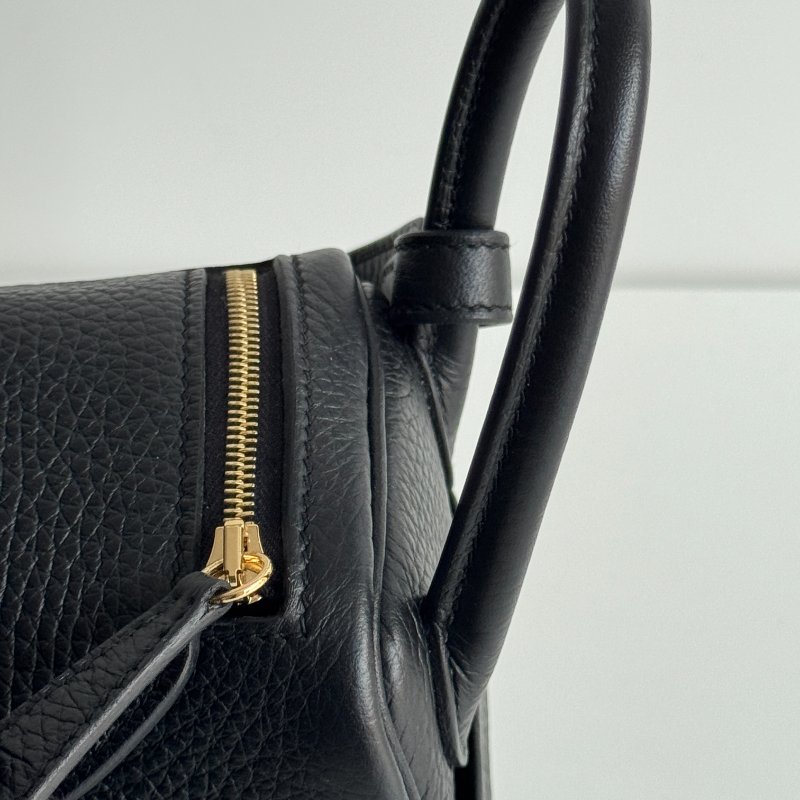 99新🆕 Hermès 愛馬仕 Mini Lindy 黑色金釦一代-10
