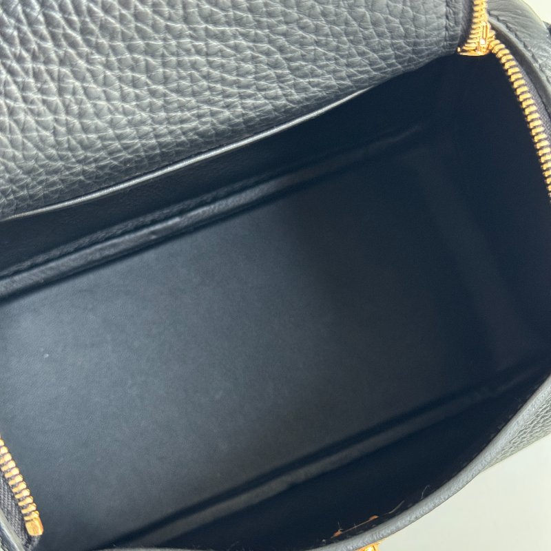 99新🆕 Hermès 愛馬仕 Mini Lindy 黑色金釦一代-13