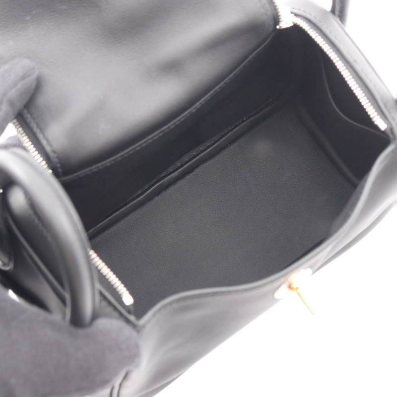 愛馬仕 Lindy 迷你肩斜背包,Swift 皮革,黑色,二手,女士款-2