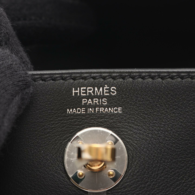 愛馬仕 Lindy 迷你肩斜背包,Swift 皮革,黑色,二手,女士款-3