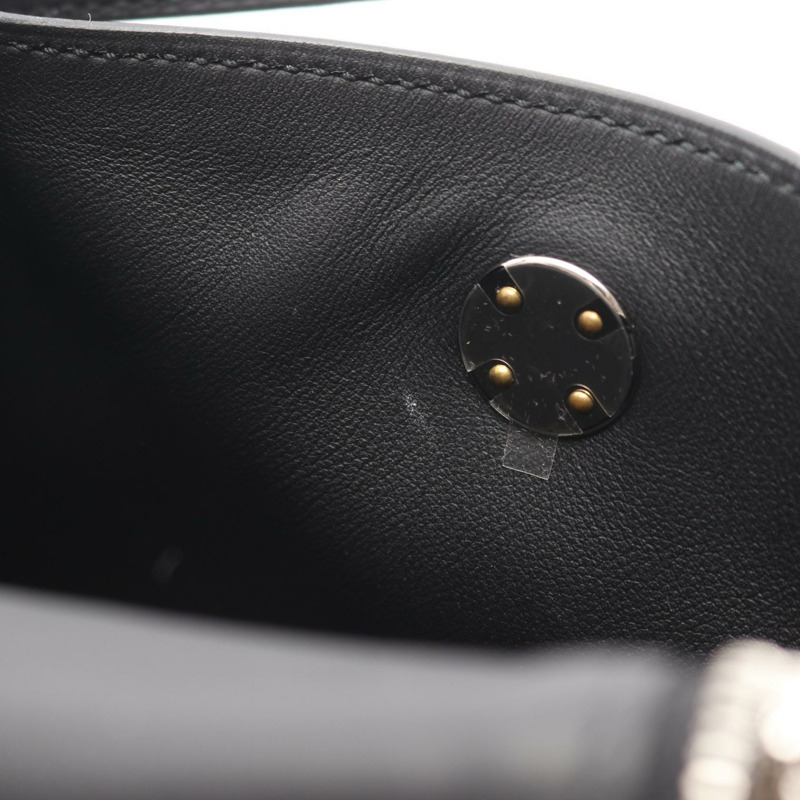 愛馬仕 Lindy 迷你肩斜背包,Swift 皮革,黑色,二手,女士款-6