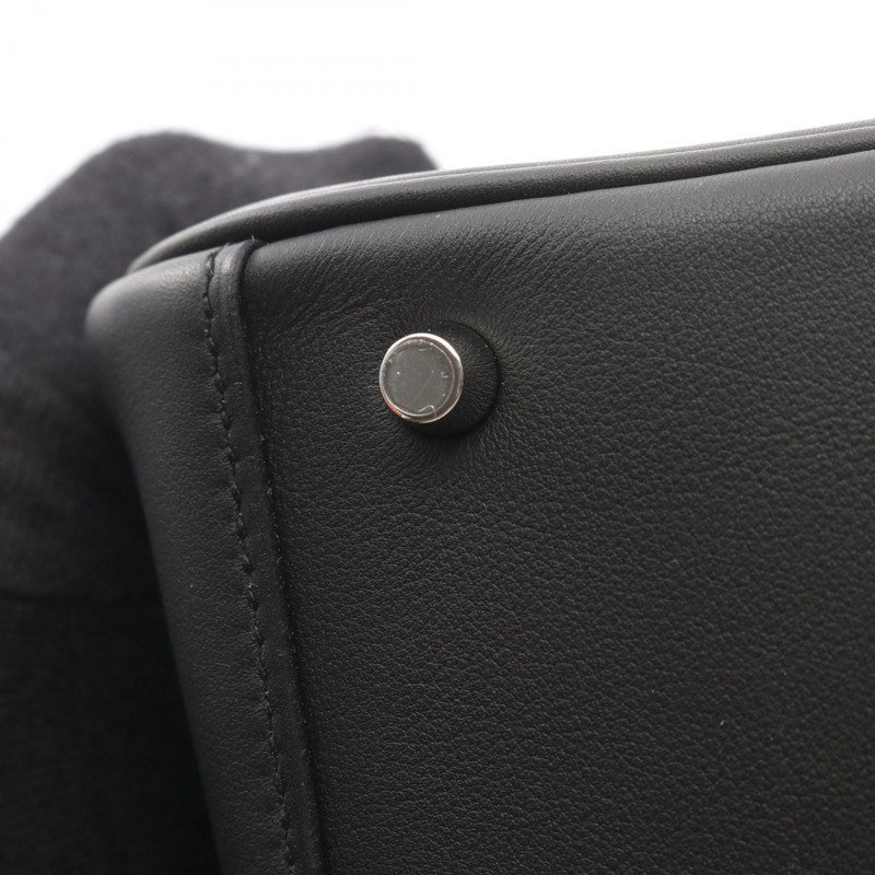 愛馬仕 Lindy 迷你肩斜背包,Swift 皮革,黑色,二手,女士款-8