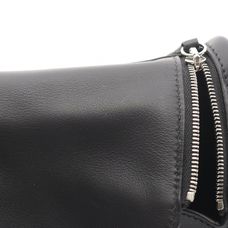 愛馬仕 Lindy 迷你肩斜背包,Swift 皮革,黑色,二手,女士款-9