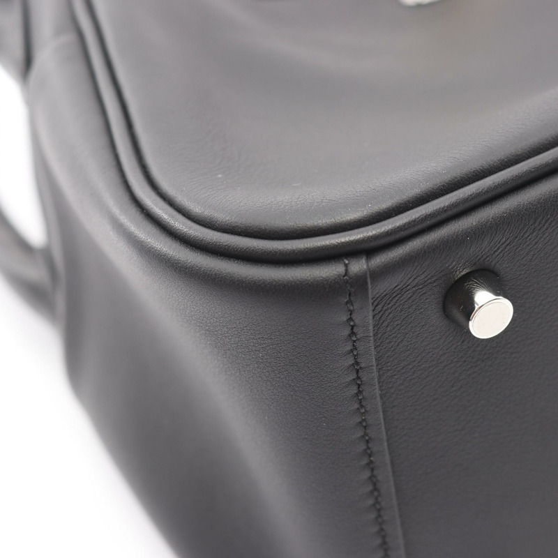 愛馬仕 Lindy 迷你肩斜背包,Swift 皮革,黑色,二手,女士款-11