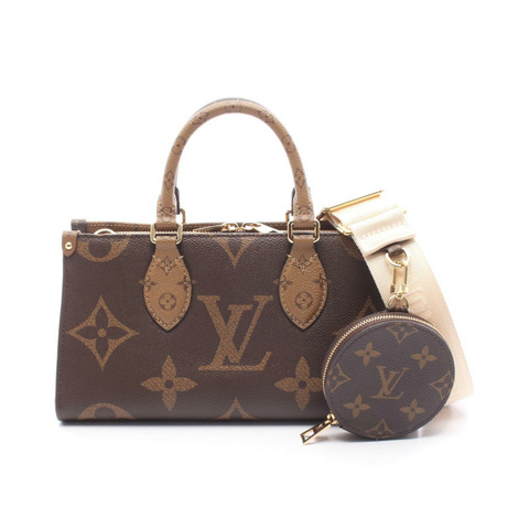 路易威登 On the Go EW 單肩手提包 M46653 Monogram Giant 棕色 二手 LV