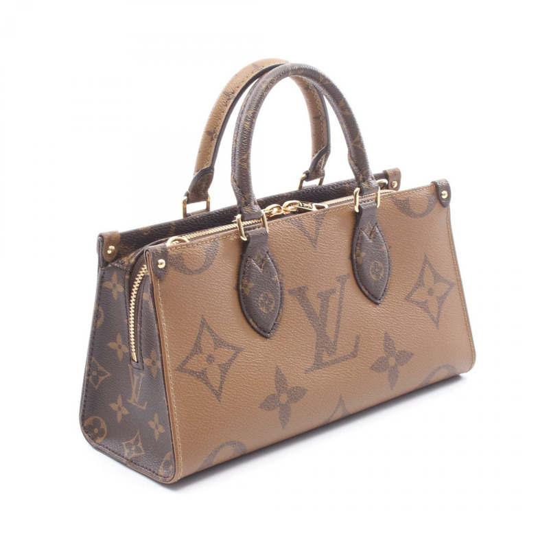 路易威登 On the Go EW 單肩手提包 M46653 Monogram Giant 棕色 二手 LV-1