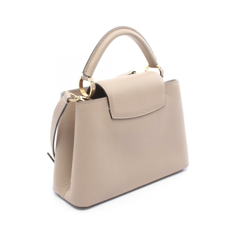 路易威登 Capucine BB 斜背單肩包 M94634 皮革 Galet 二手-1