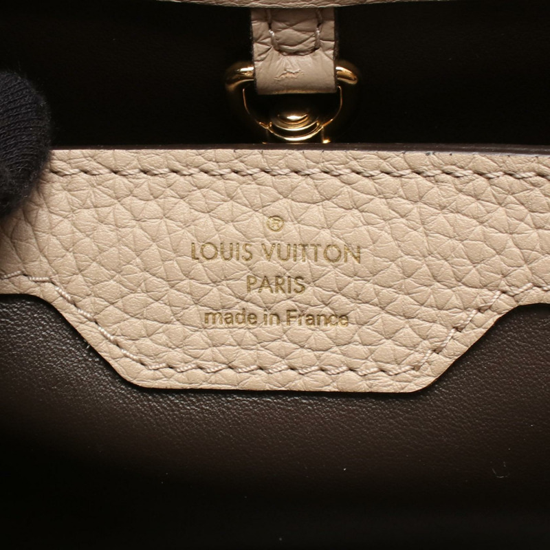 路易威登 Capucine BB 斜背單肩包 M94634 皮革 Galet 二手-3