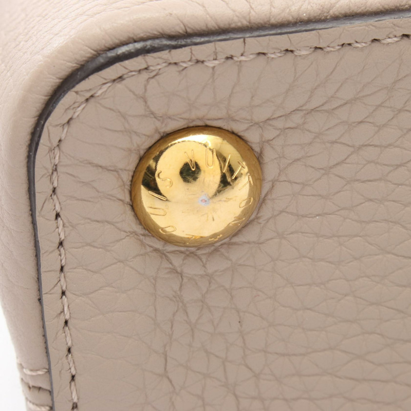 路易威登 Capucine BB 斜背單肩包 M94634 皮革 Galet 二手-4
