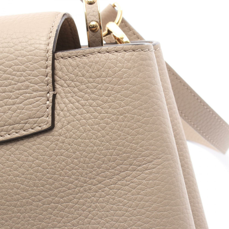 路易威登 Capucine BB 斜背單肩包 M94634 皮革 Galet 二手-6