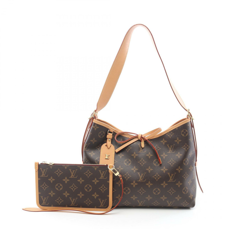 路易威登 Carryall NM PM 單肩包 M46203 Monogram 帆布皮革二手 LV-0