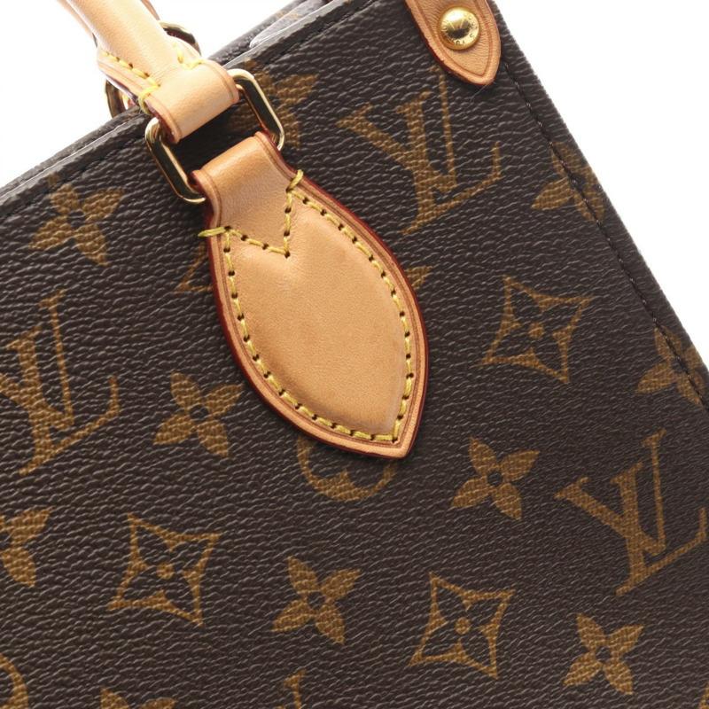 路易威登 Sac Plat BB 斜背包 M45847 Monogram 皮革 棕色 二手-6