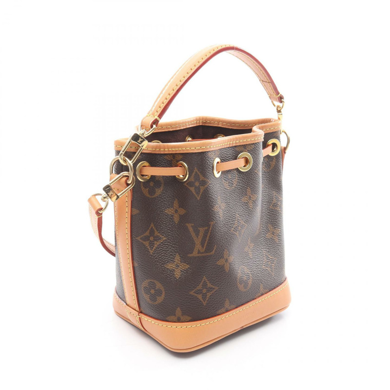 路易威登 Nano Noe 單肩手提包 M81266 Monogram 帆布皮革二手 LV-1