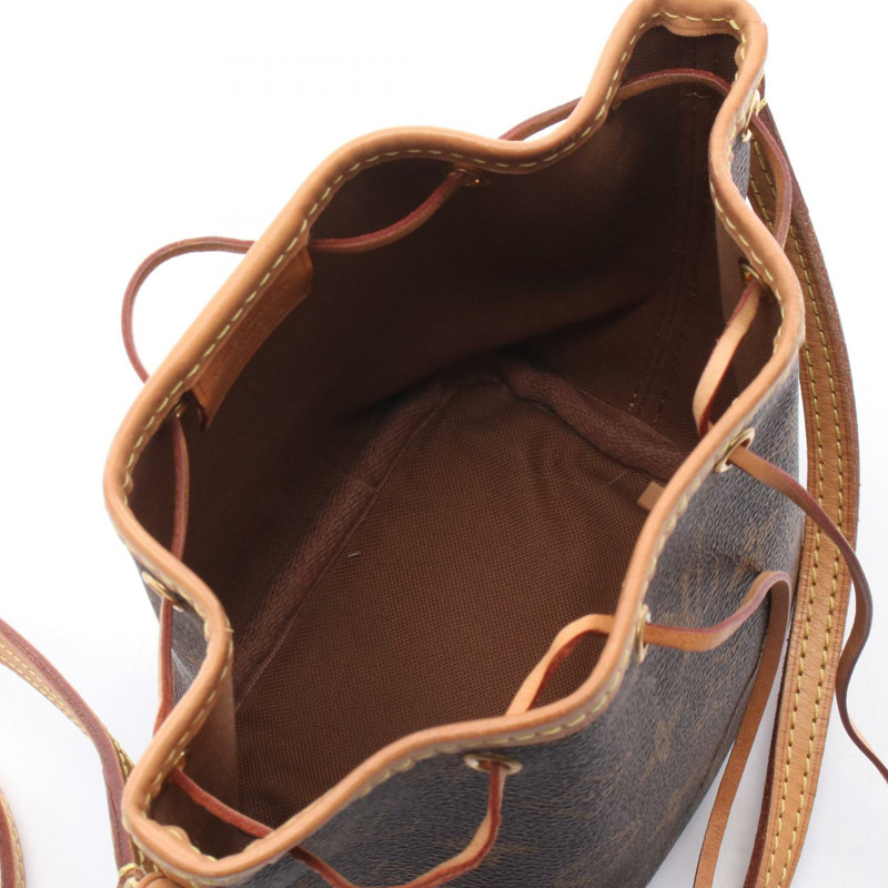 路易威登 Nano Noe 單肩包 M41346 Monogram 帆布皮革棕色二手 LV-2