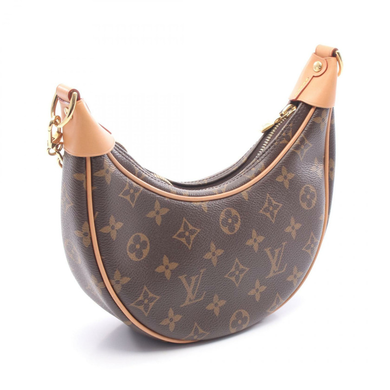 路易威登 Loop Chain 單肩背包 M81098 Monogram 帆布皮革棕色二手-1