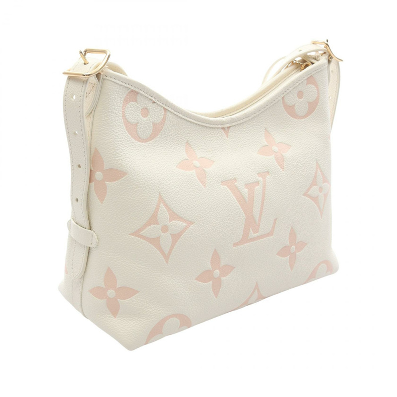 路易威登 Carryall Zip NM PM 單肩包 M24141 Monogram Empreinte 白色 LV-1