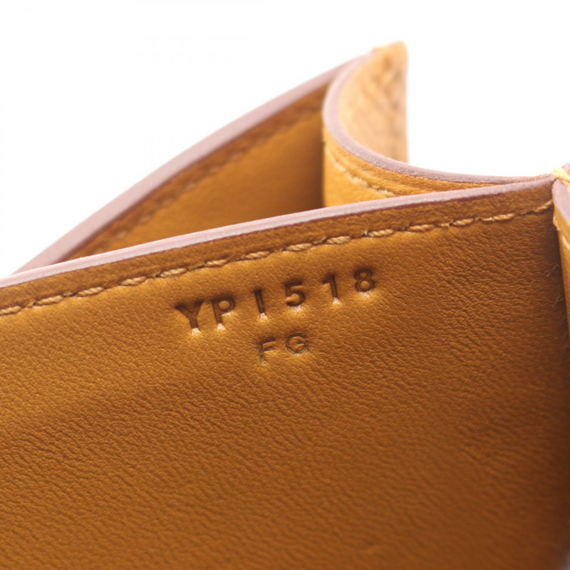 愛馬仕 Constance 3 24 肩背包,Epsom 皮革,棕色/檸檬綠/芝麻色,SHW,二手-4