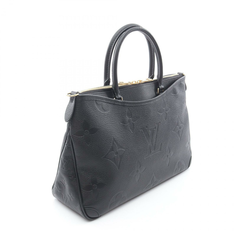 路易威登 Trianon 中型單肩托特包 M46487 Monogram empreinte 黑色 二手-1