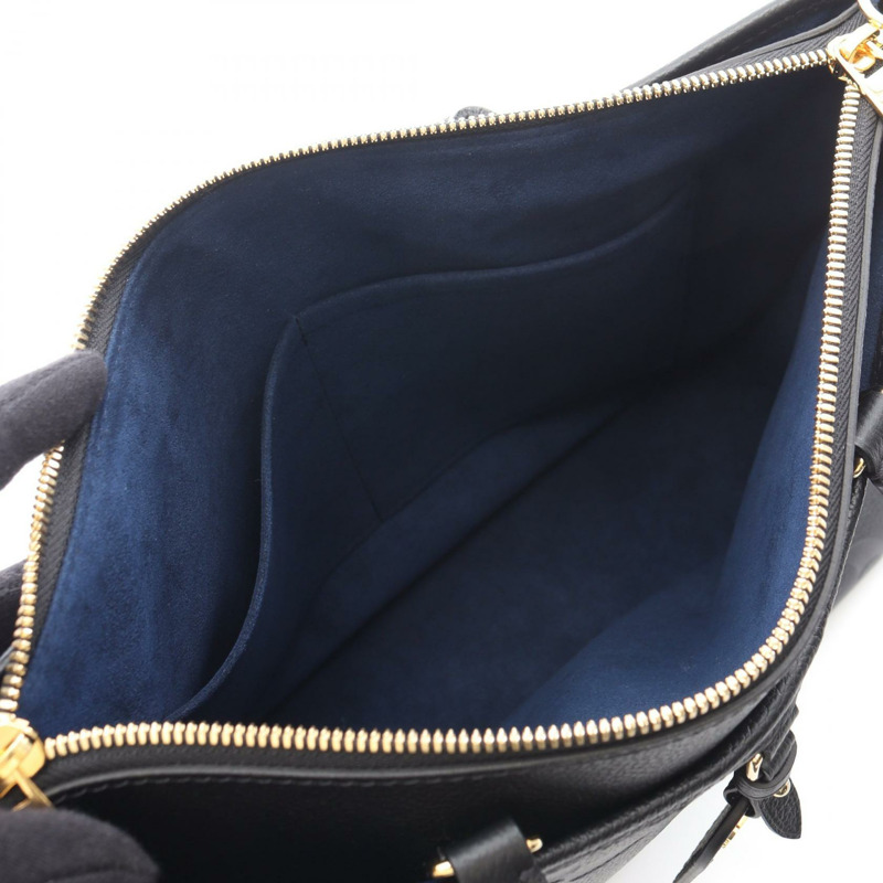 路易威登 Trianon 中型單肩托特包 M46487 Monogram empreinte 黑色 二手-2