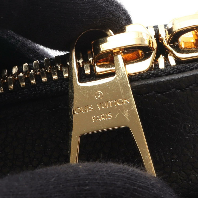 路易威登 Trianon 中型單肩托特包 M46487 Monogram empreinte 黑色 二手-4