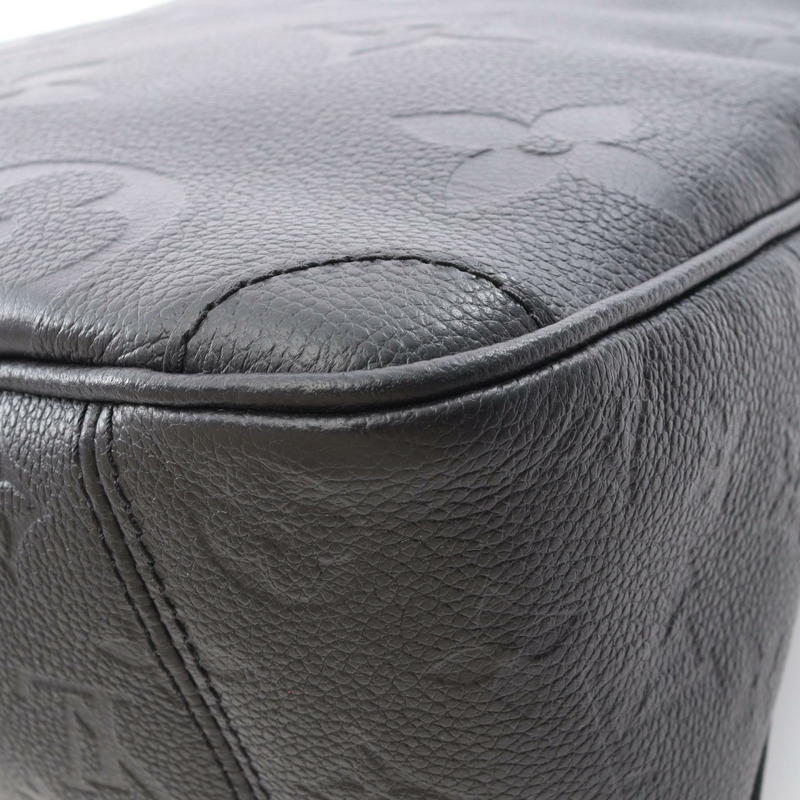路易威登 Trianon 中型單肩托特包 M46487 Monogram empreinte 黑色 二手-5