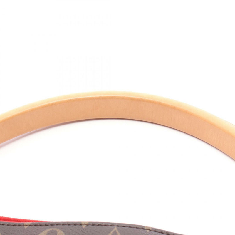 路易威登 Gaia 單肩包 M41620 Monogram 帆布皮革棕色紅色二手 LV-5