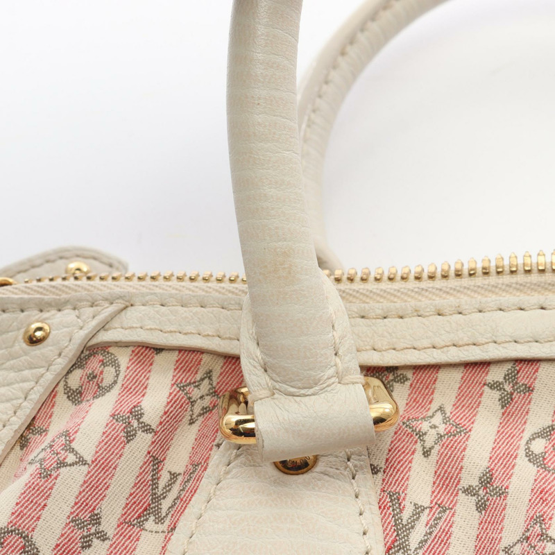 路易威登 Marina PM 單肩手提包 M95495 Monogram mini Lin 紅色/米色 二手-7