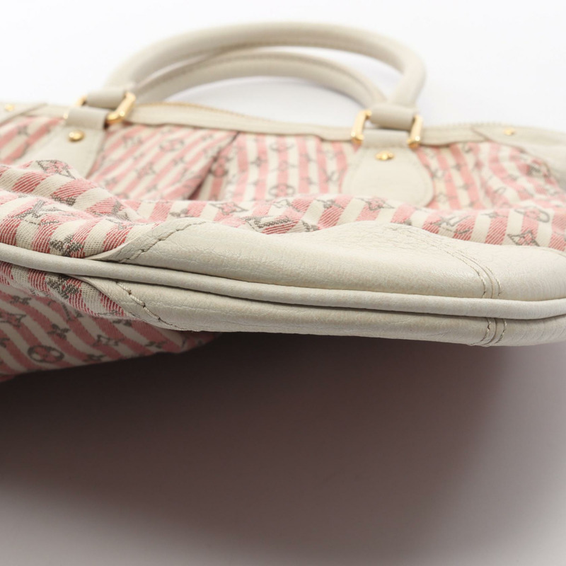 路易威登 Marina PM 單肩手提包 M95495 Monogram mini Lin 紅色/米色 二手-12