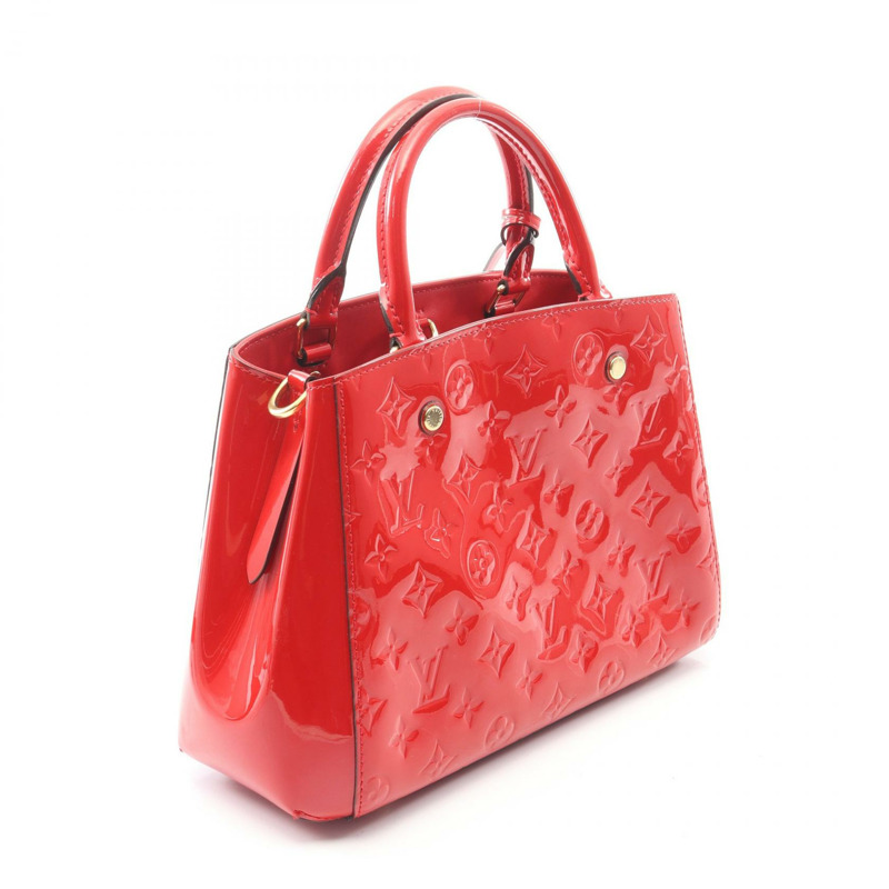 路易威登 Montaigne BB 斜背包 M50170 漆皮 紅色 二手 LV-1