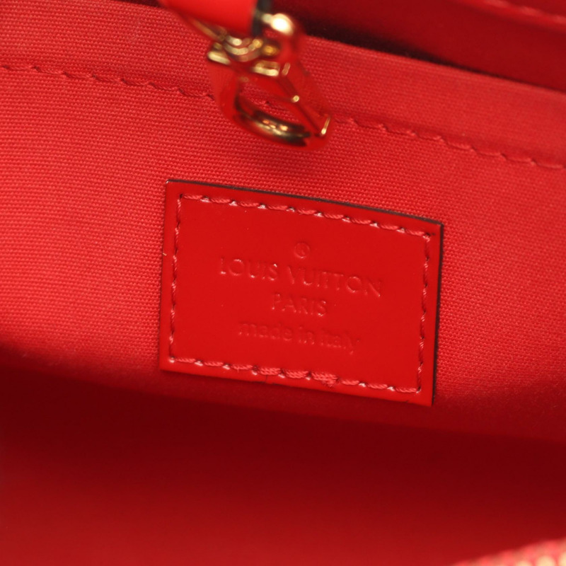 路易威登 Montaigne BB 斜背包 M50170 漆皮 紅色 二手 LV-3